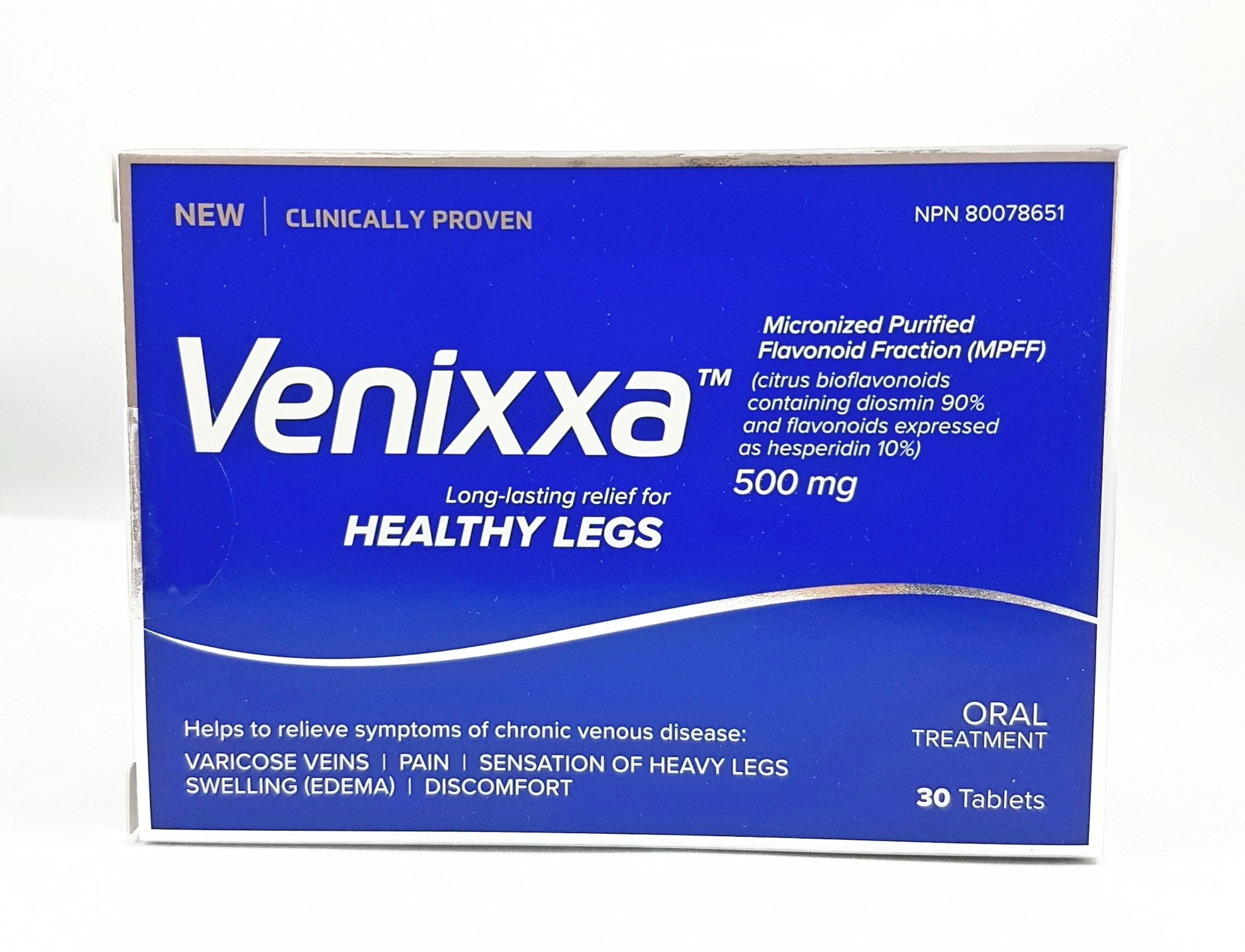 SERVIER - Daflon 500 Mg - Treatment Of Venous Insufficiency 120 Coated  Tablets